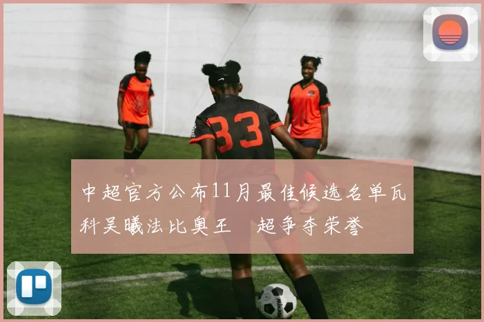中超官方公布11月最佳候选名单瓦科吴曦法比奥王燊超争夺荣誉